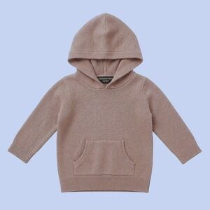 Quince Camel Cashmere Hoodie Sweater Kangaroo Pouch Infant 12-18 Months